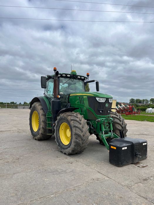 John Deere 6215R, nawigacja, przedni WOM