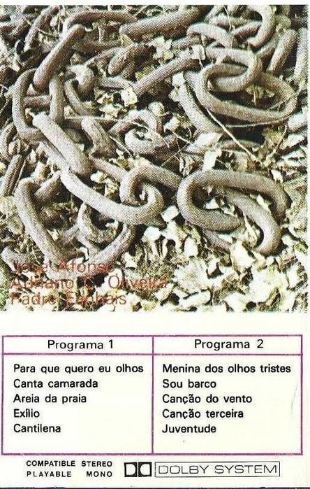 José Afonso / Adriano Correia de Oliveira / Padre Fanhais				- -  -	K7