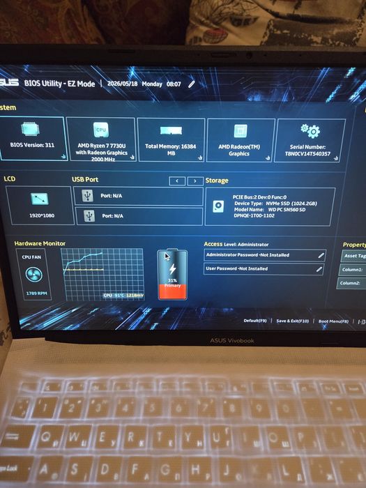 Asus vivobook 15 m150ya-bq086