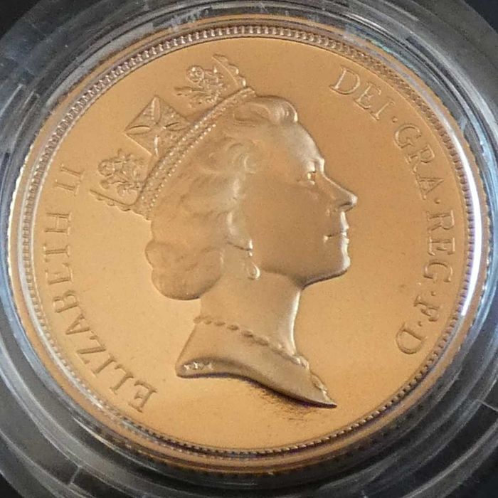 1996 Libra Ouro Proof 3.º Retrato Rainha Victoria design Maklouf com Caixa e Certificado