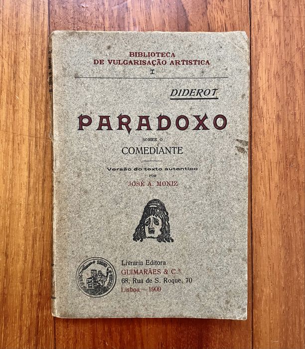Diderot - Paradoxo Sobre o Comediante (Edição de 1909)