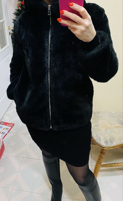 Искуственный полушубок, экошуба, короткая шуба Next, шуба автоледи