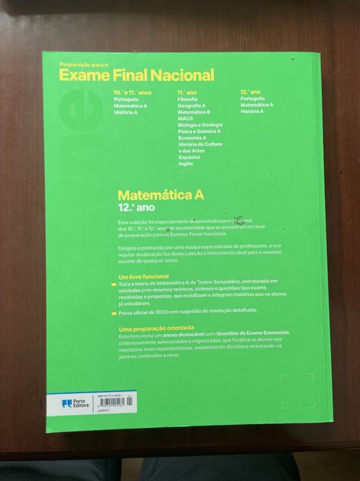 Preparação para o exame - matemática A 12° ano