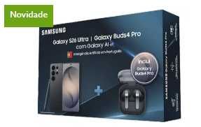 Pack Samsung S26U 256GB + Buds4 Pro Preto (novo/selado com 3 anos de garantia)