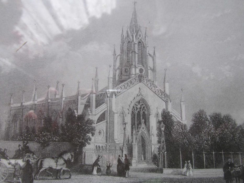 Staloryt Stary Czarn-Biały - St John’s Church Richmond - 1840 - anglia
