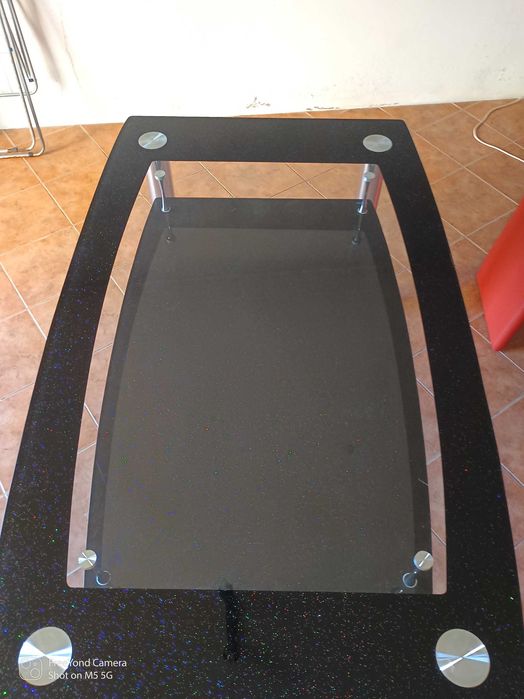 Mesa de vidro como nova