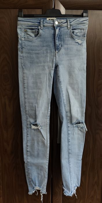 Damskie spodnie Jeansowe Tally Weijl niebieskie