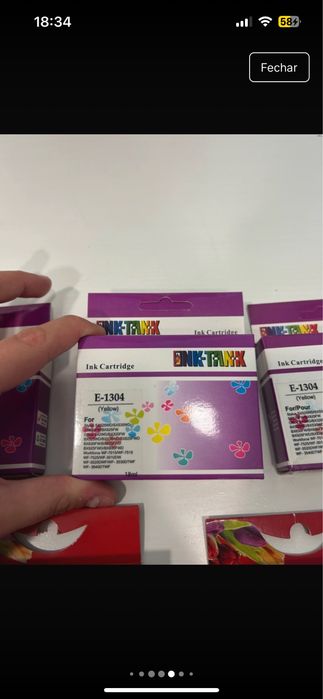 Tinteiros compativeis com impressora Epson