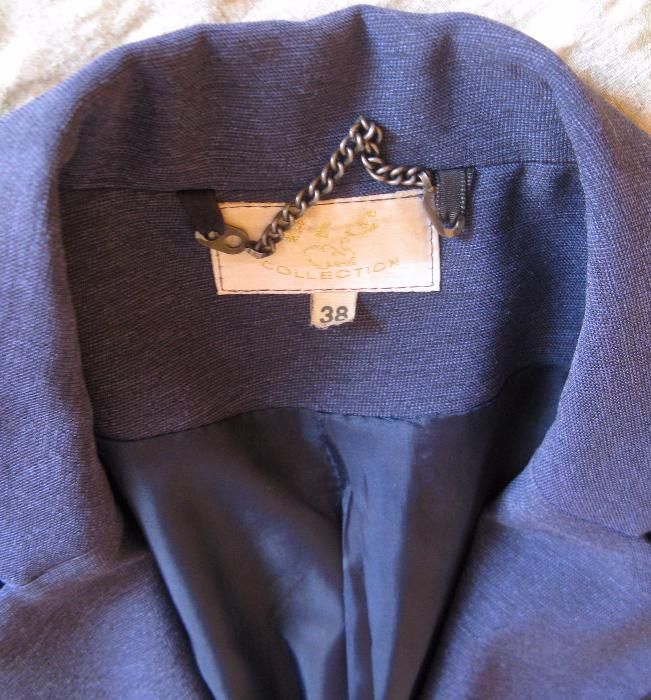 Marynarka żakiet kolor niebieski rozmiar 38/M/10