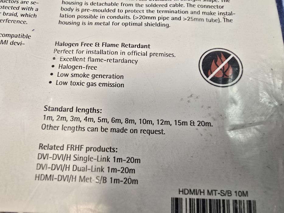 SUPRA wysokiej jakości kabel HDMI high end 10 m.