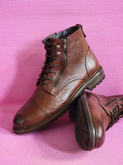 Устілка 29,5 см. AM Shoe Нові шкіряні черевики. Розмір 45