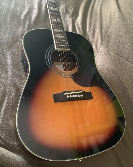 Guitarra Acustica Harley Benton Custom Line Superior-E VS