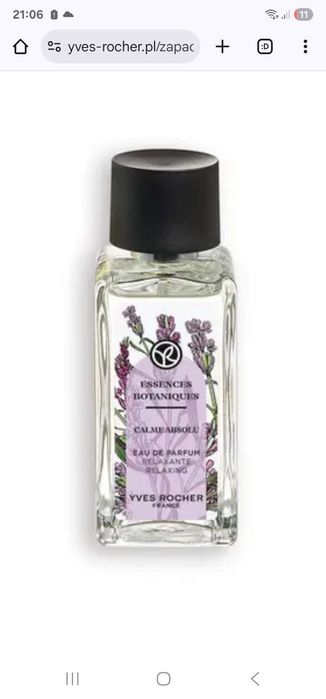 Woda perfumowana Calme Absolu Yves Rocher