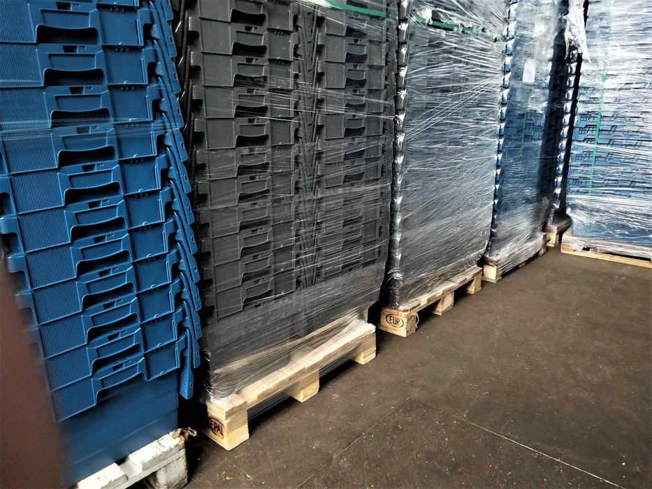 Pojemnik Transportowy Magazynowy Kurierski Skrzynka Kosz 60x40x32cm