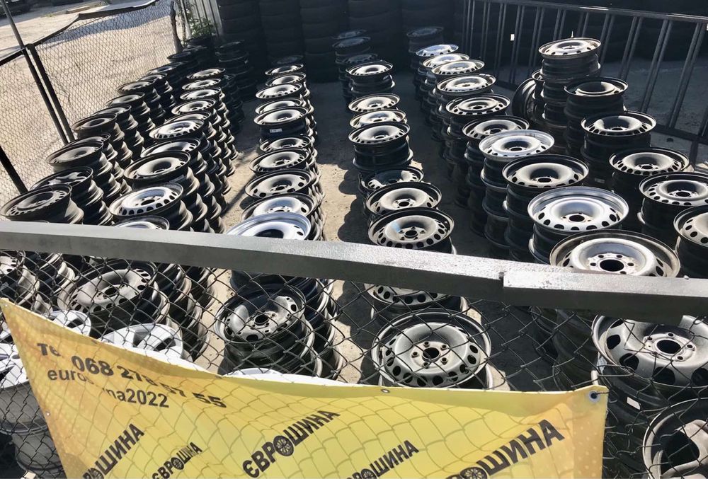 Диски стальні різні розміри та розболтовки опт  5:112 5:114,3 6:130