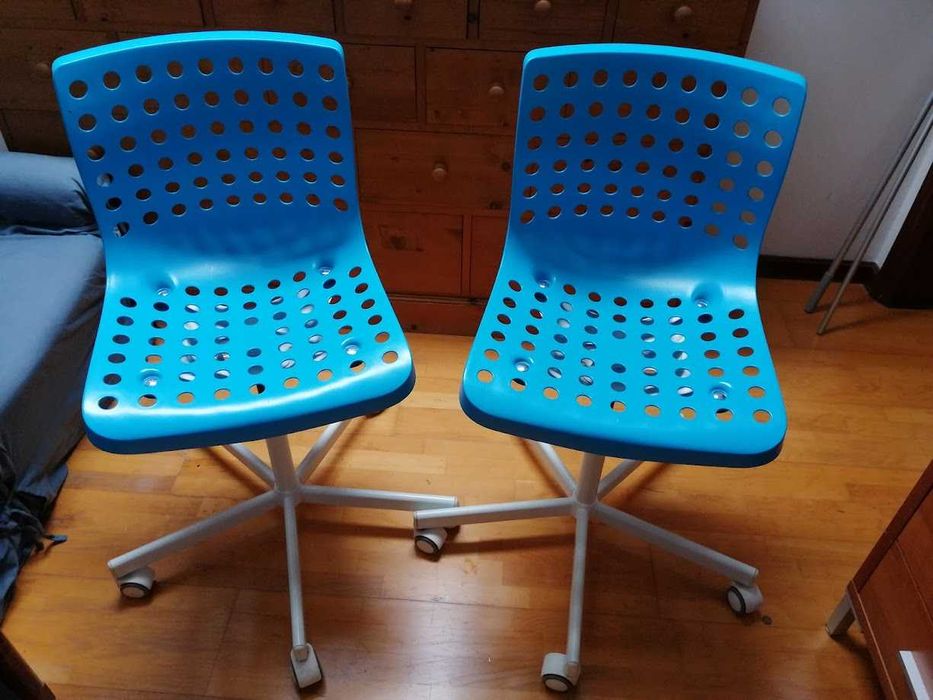 Cadeira de escritório IKEA SKALBERG/SPORREN Azul