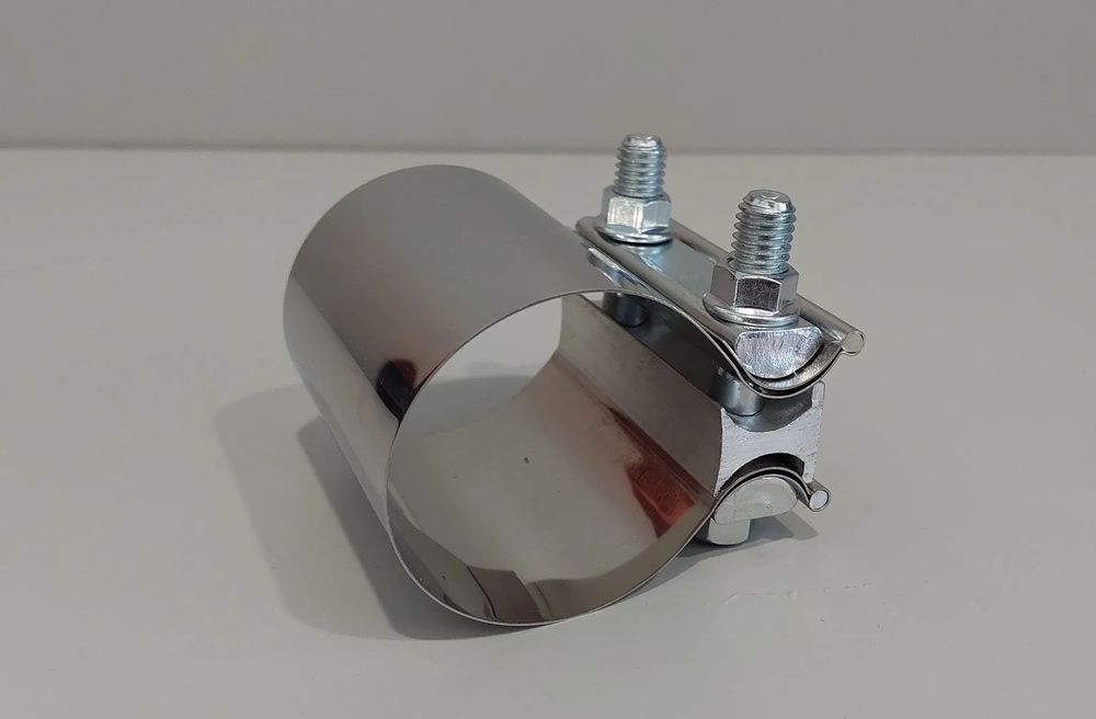 63mm - Braçadeira Inox União Tubo Escapes Universal