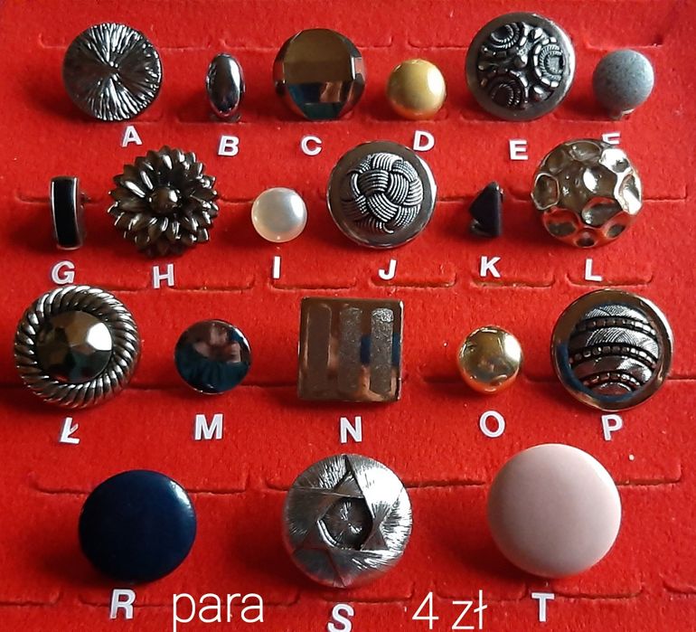 klipsy-sztuczna bizuteria od 4 ZŁ do 28 ZŁ