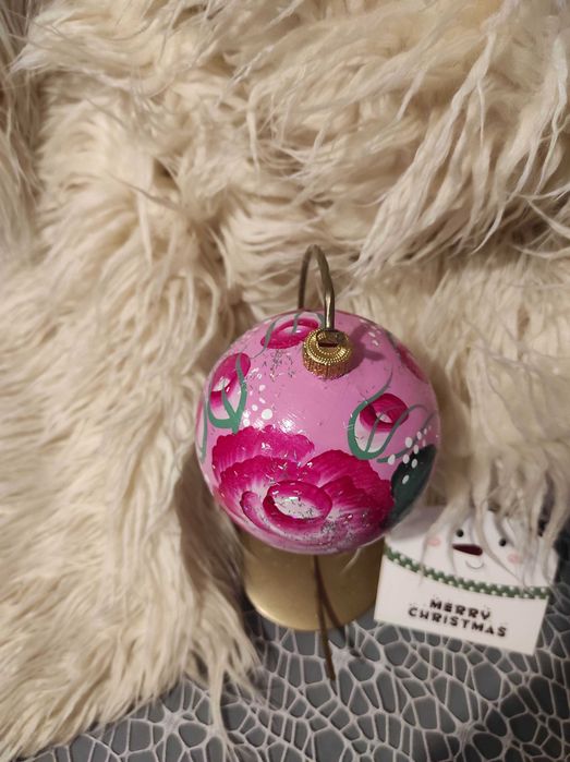 Bombka ręcznie malowana bombki ręcznie zdobione robione