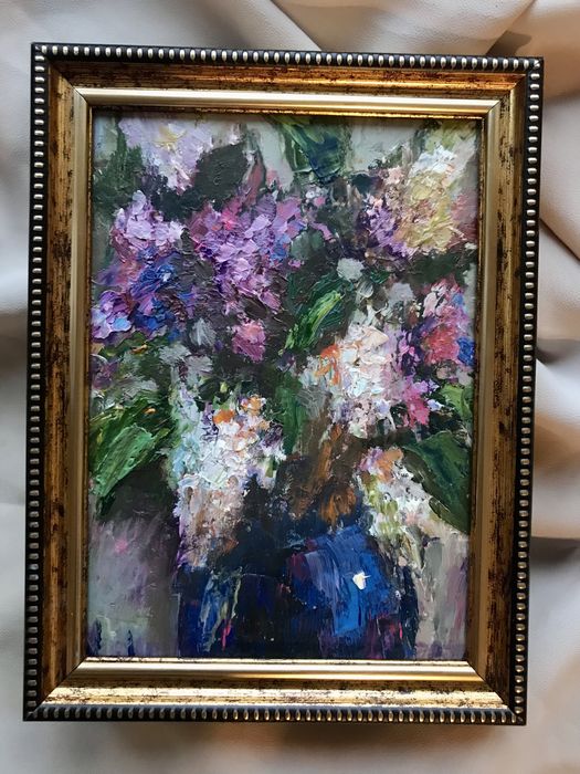 Картина Масло 13х18 см Натюрморт Живопись