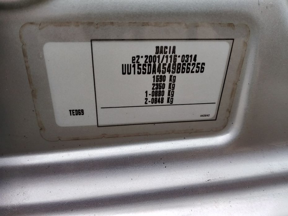 Drzwi dacia Sandero 2