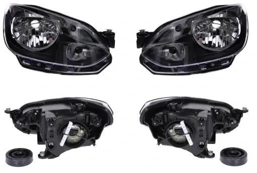 REFLEKTOR VOLKSWAGEN UP 2012-2106 CZARNA RAMKA
