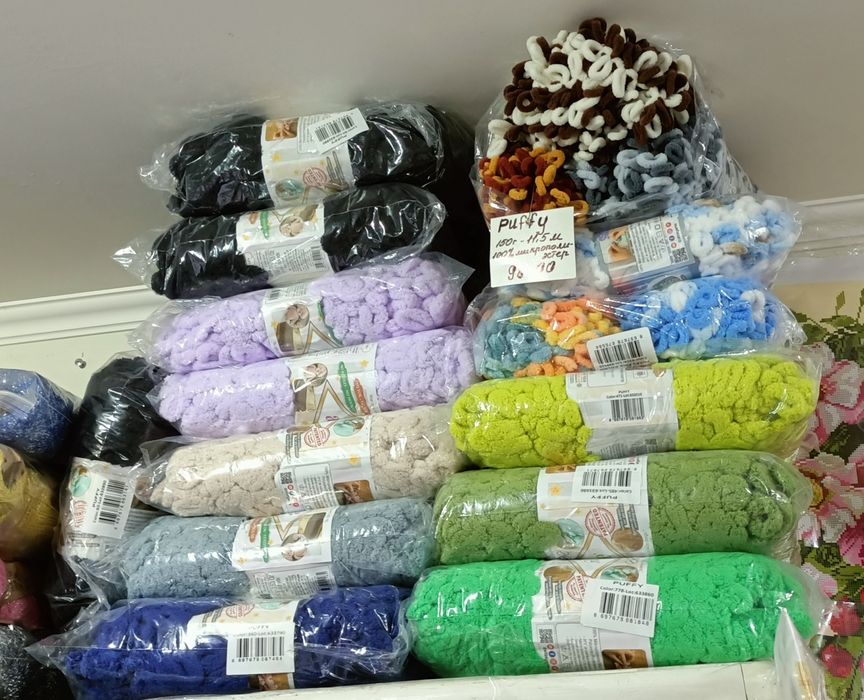 Пряжа для вязания, пряжа для игрушек, ручное вязание, Puffy