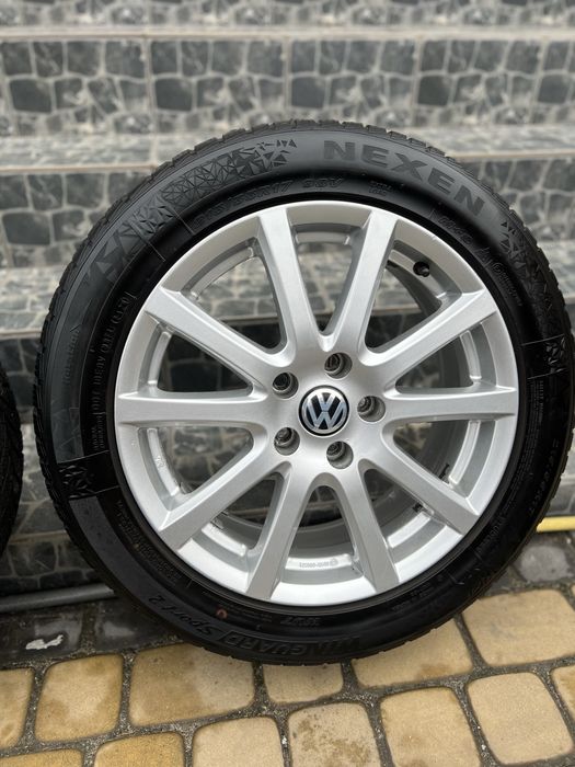 Колеса в зборі 5х112 r17 зима 215/55 Passat B6 B7 Golf Skoda A7 Superb