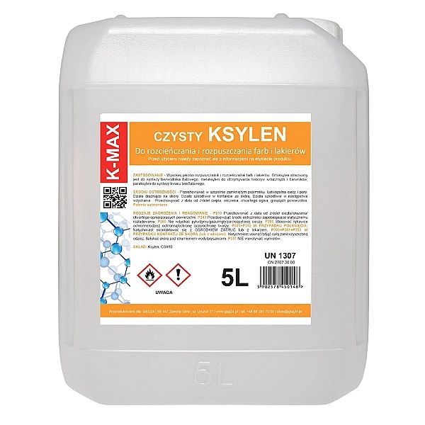 Ksylen rozpuszczalnik rozcieńczalnik organiczny do farb i lakierów K-M