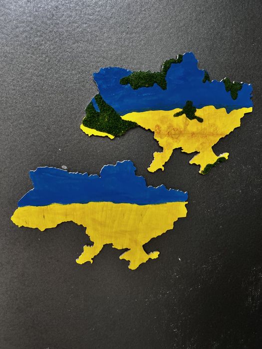 Мапа України. Дерев’яна заготовка для декору