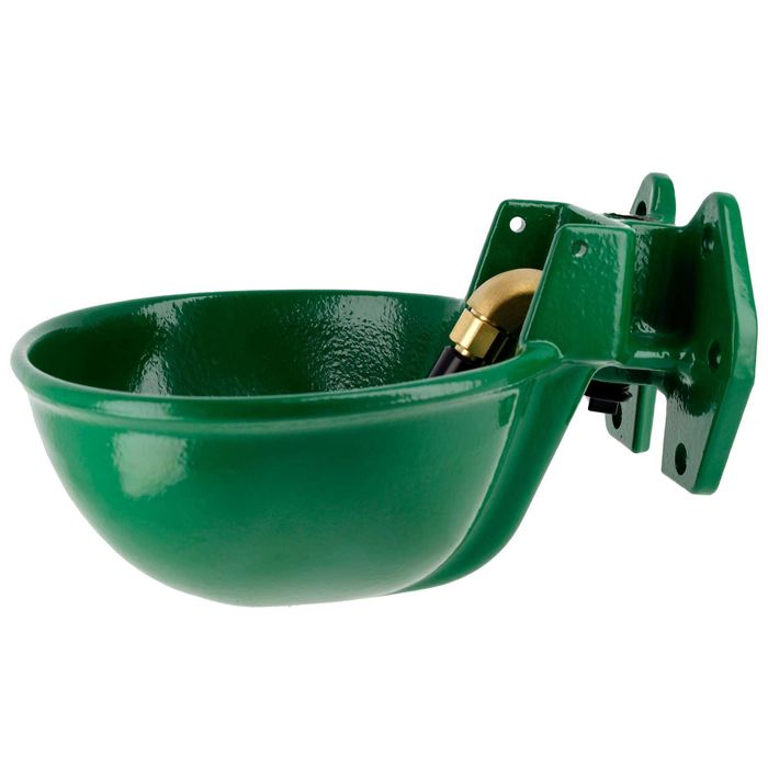 Poidło miskowe żeliwne dla bydła i koni z zaworem rurowym 2 L