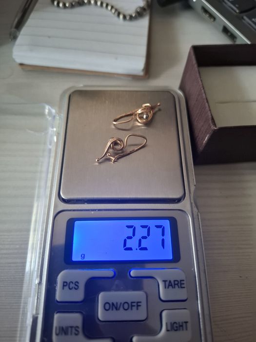 Kolczyki z różowego złota 583