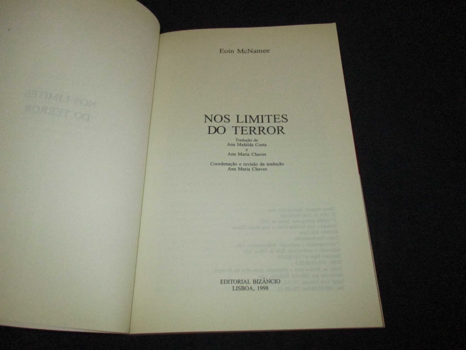 Livro Nos Limites do Terror Eoin McNamee