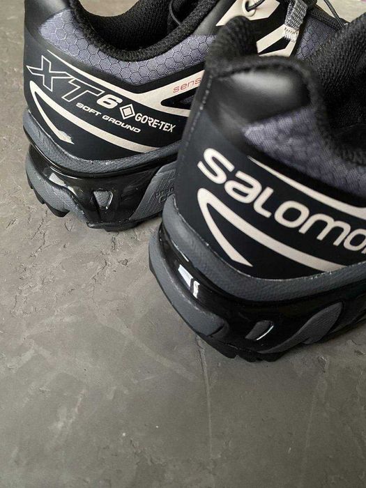 (БЕЗ ПЕРЕДОПЛАТИ)Salomon XT-6 Gore-Tex Black Grey White Соломони ХТ-6