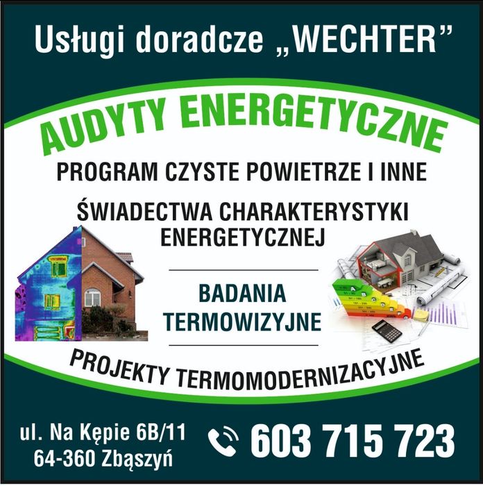 Audyt energetyczny, świadectwo charakterystyki energetycznej, Audyt