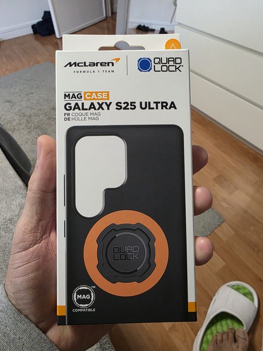 Capa quadlock s25 ultra mag Mclaren F1 nova