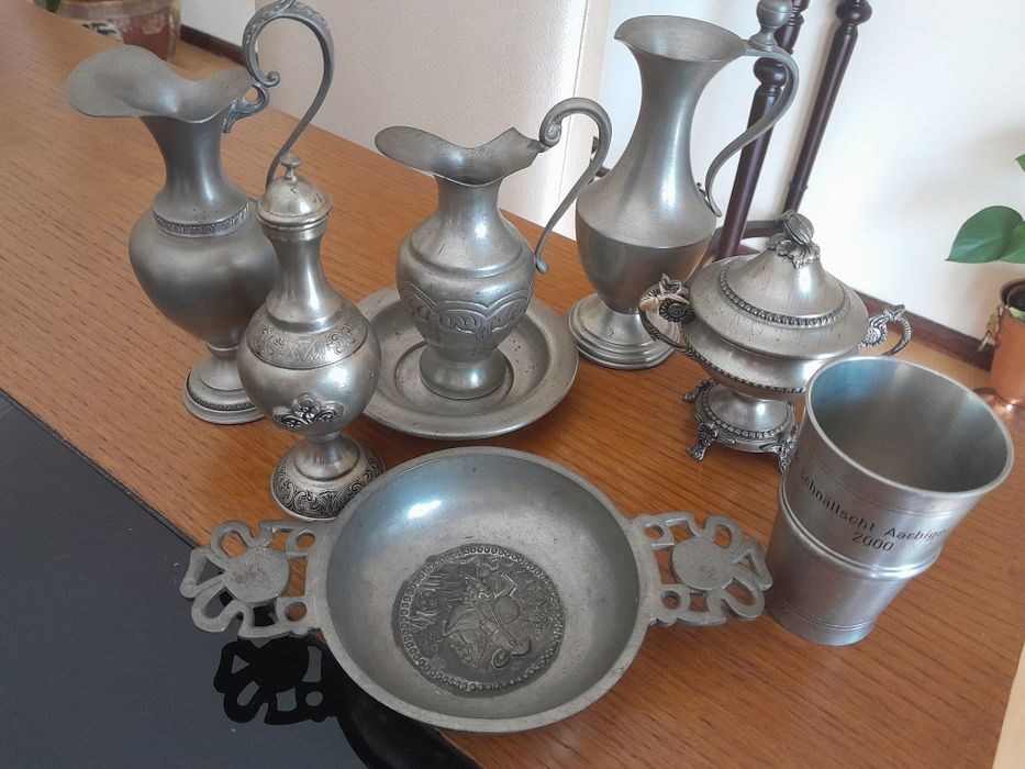 PeÇas estanho cinza