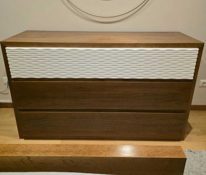 Conjunto completo de mobília de quarto Cerejeira