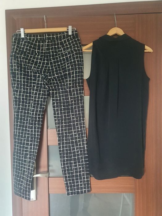 Zestaw Zara River Island spodnie bluzka