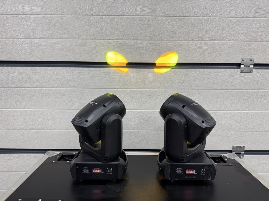 Glowa ruchoma beam spot hybryda 150w led podwojna pryzma jak nowe