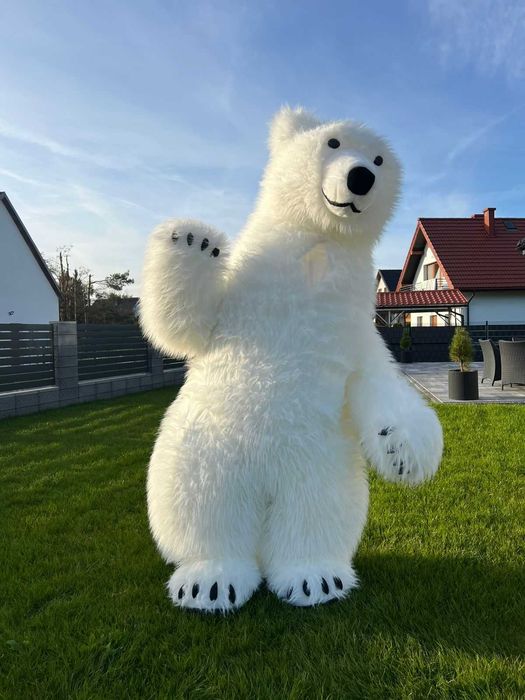 Kostium białego misia dla animatorów