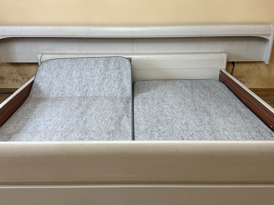 Łóżko 200x200 stan dobry, solidna konstrukcja