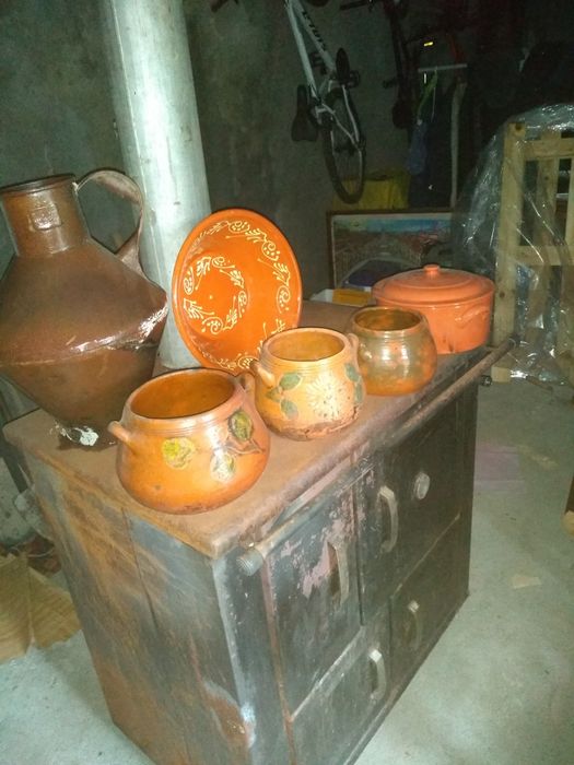 3 Caçarolas muito antigas em barro