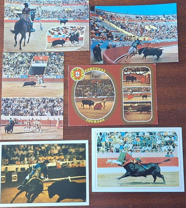 12 bilhetes postais tauromaquia