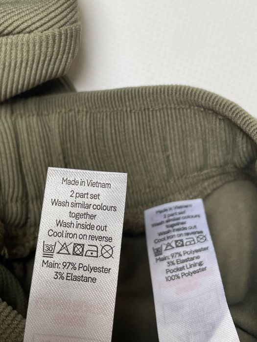 104 110 George Billie Faiers komplet prążkowany tshirt joggersy khaki