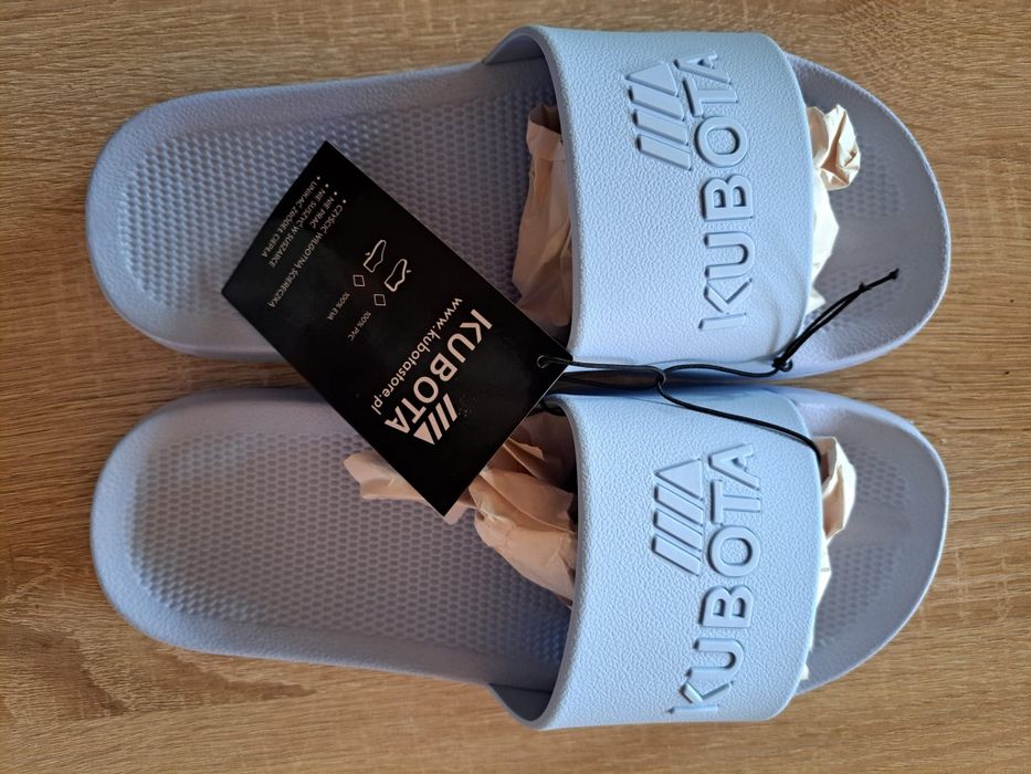 Klapki Kubota Basenowe Plain, rozmiar 39, Niebieskie