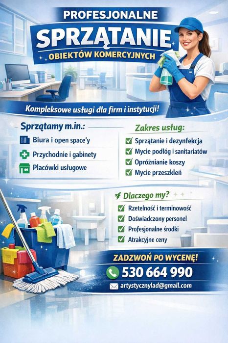 Sprzątanie obiektów komercyjnych