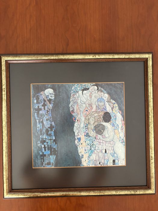 Coleção 6 replicas de Gustav Klimt com molduras