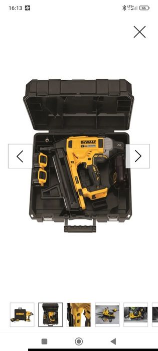 Gwoździarka do betonu DeWalt DCN890P2  Orginalny zestaw