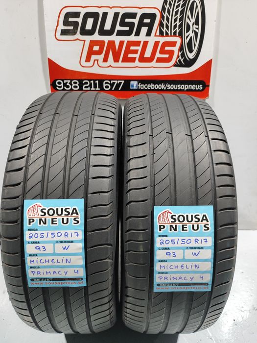 2 pneus semi novos 205-50R17 Michelim - Oferta dos portes